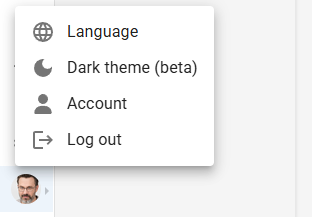 User profile link